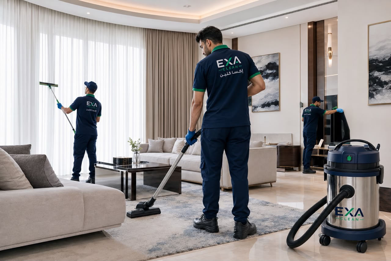 خدمة تنظيف ستائر من إكسا كلين في الرياض